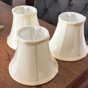 Wellmet chandelier lamps shades Elegant Cream Lamp Shades x6 New!